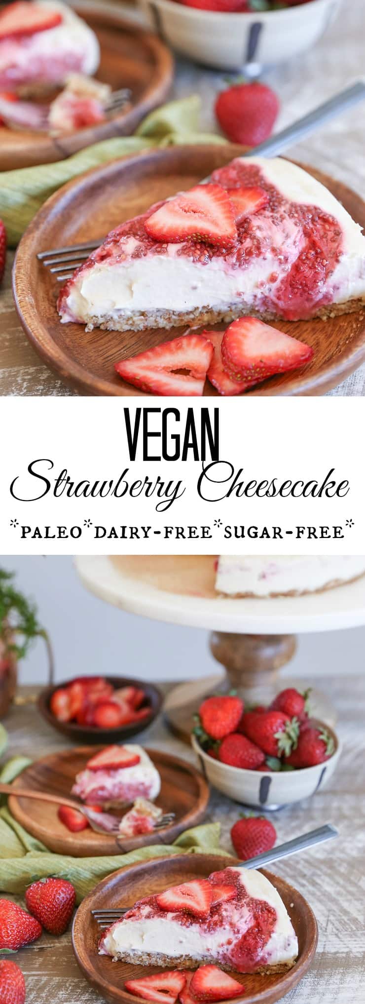 Vegan Strawberry Cheesecake (Paleo) - The Roasted Root