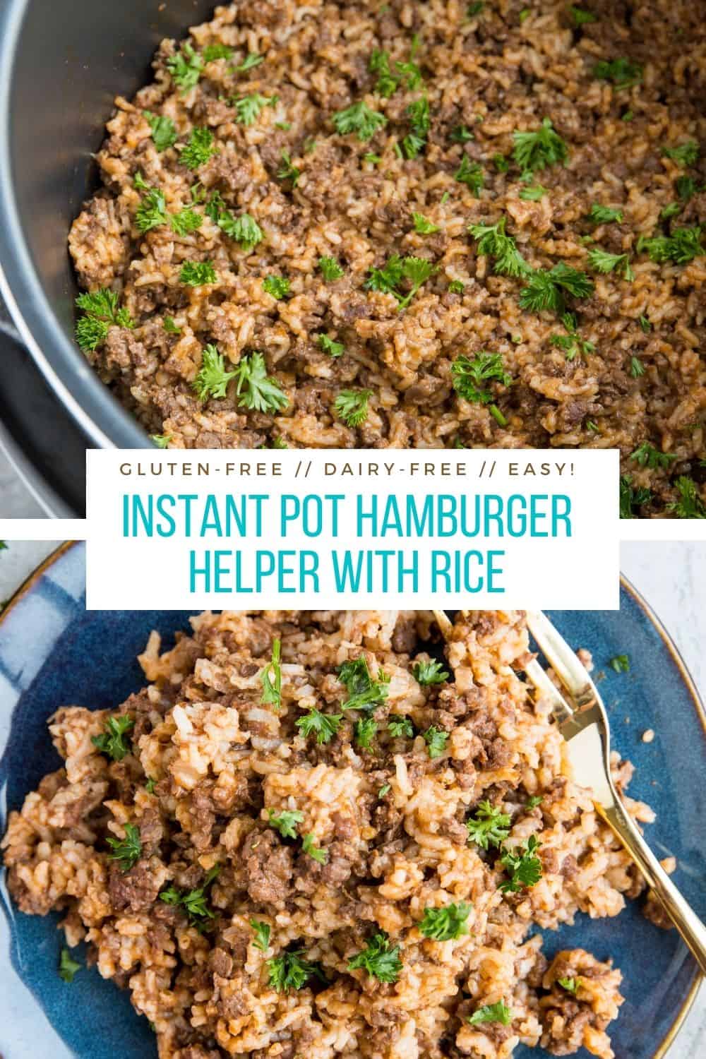 Instant Pot Hamburger Helper With Rice Dairy Free The Roasted Root