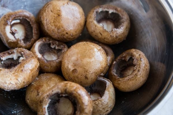 Ground Beef Feta Stuffed Mushrooms The Roasted Root