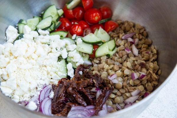 Greek Lentil Salad The Roasted Root