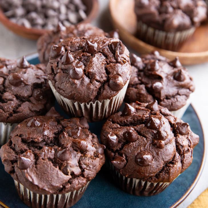 Double Chocolate Sweet Potato Muffins The Roasted Root