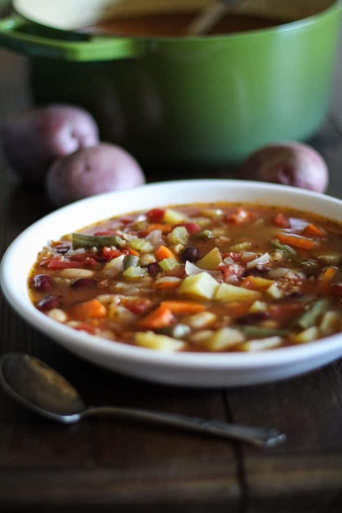 Minestrone Soup with Quinoa