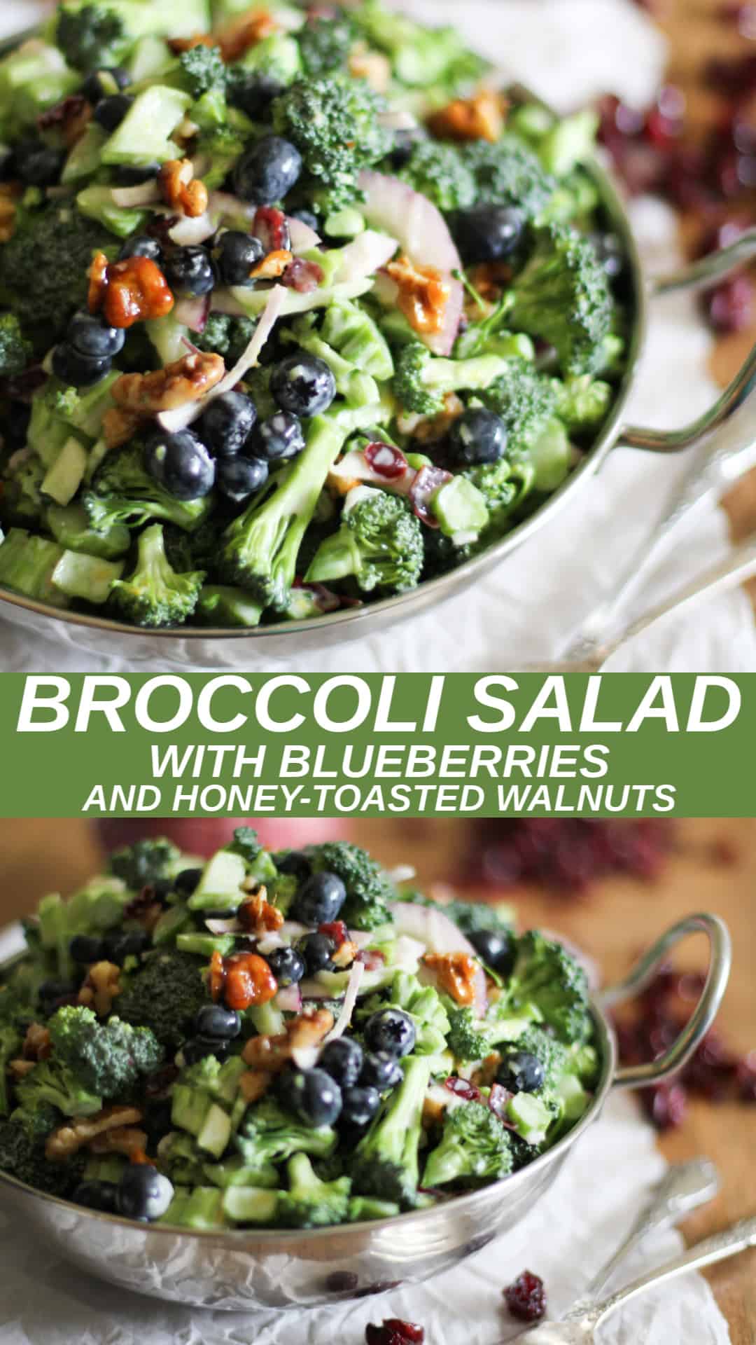 Broccoli Salad With Blueberries And Honey-Toasted Walnuts