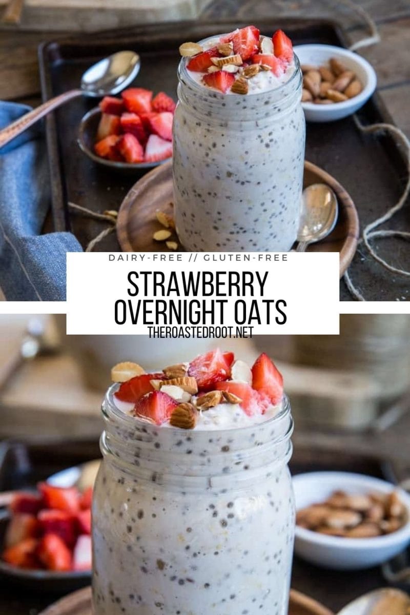 Vegan Strawberry Overnight Oats