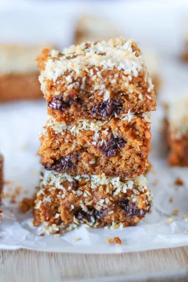 Paleo Pumpkin Bars - grain-free, refined sugar-free, dairy-free and made with almond butter!