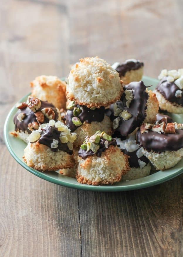 Chocolate Dipped Coconut Macaroons The Roasted Root