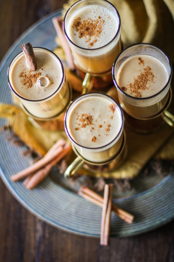Hot Buttered Rum with Cider - paleo, unsweetened, healthier cocktail recipe