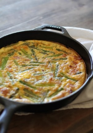 Bacon and Asparagus Frittata - The Roasted Root