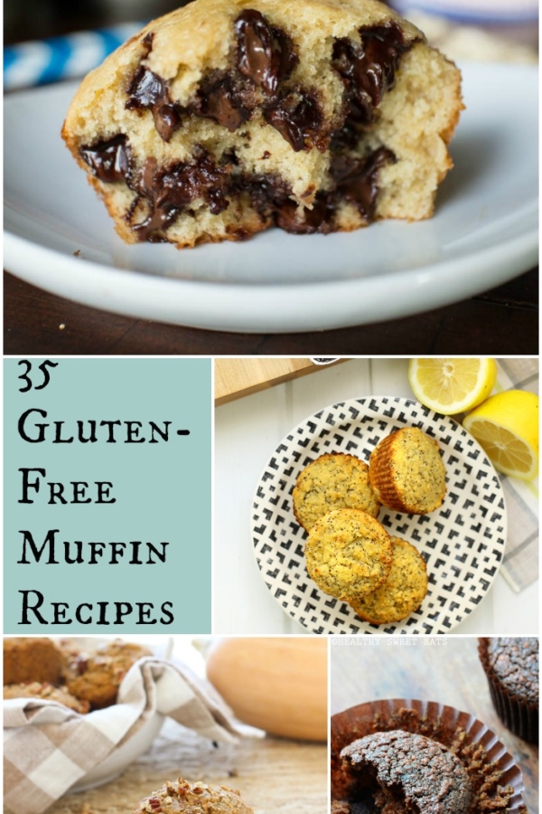 35 Gluten-Free Muffin Recipes, including options for grain-free, sugar-free, paleo, and/or vegan recipes.