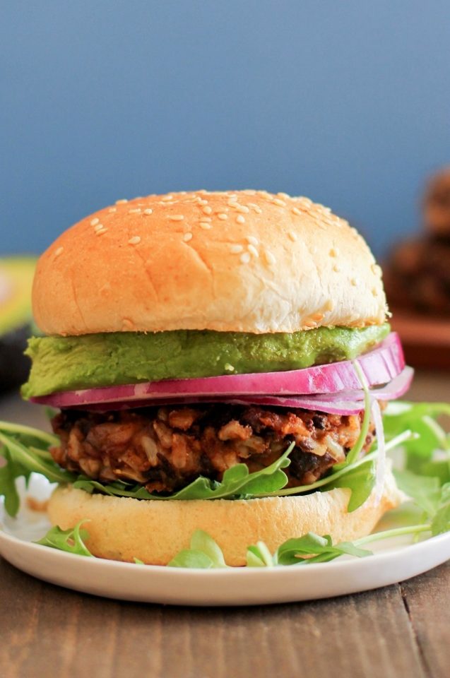 Spicy Black Bean Veggie Burgers - The Roasted Root