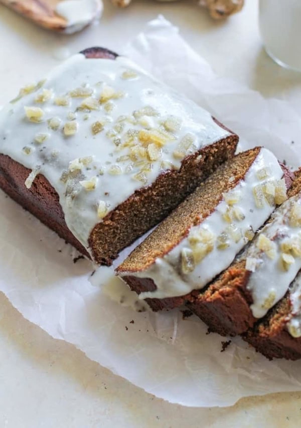 Paleo Gingerbread Loaf - Grain-free, naturally sweetened, moist, healthy, and delicious!