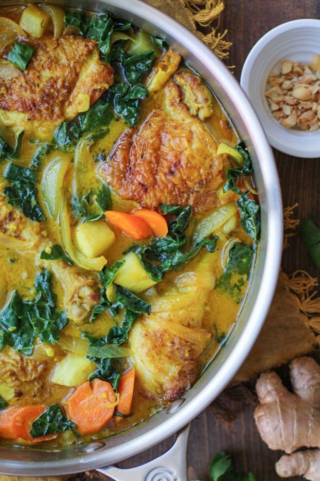 Ginger And Turmeric Braised Chicken - The Roasted Root