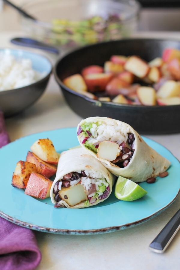 Vegan Breakfast Burritos | TheRoastedRoot.net #healthy #recipe #glutenfree
