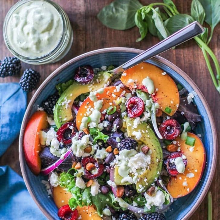 Summer Buddha Bowls with Green Goddess Tahini Dressing - The Roasted Root