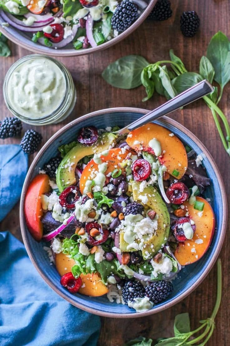 Summer Buddha Bowls with Green Goddess Tahini Dressing - The Roasted Root