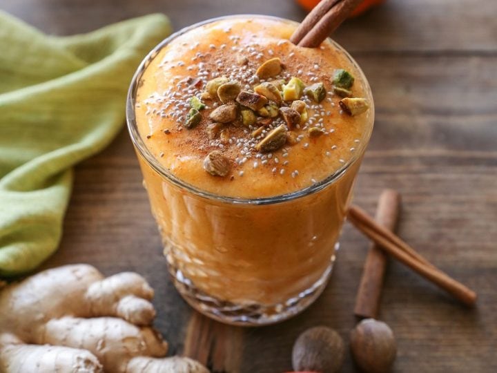 Chai-Spiced Persimmon Smoothie - The Roasted Root