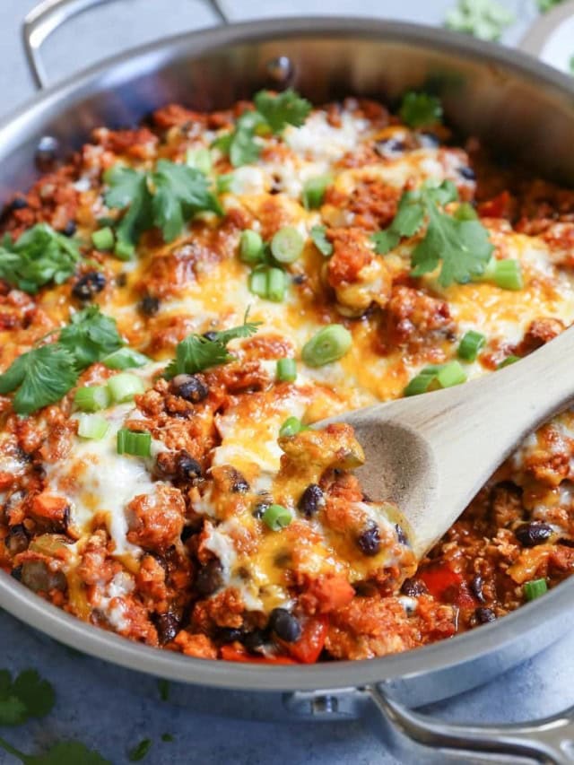 TURKEY BLACK BEAN ENCHILADA SKILLET STORY - The Roasted Root