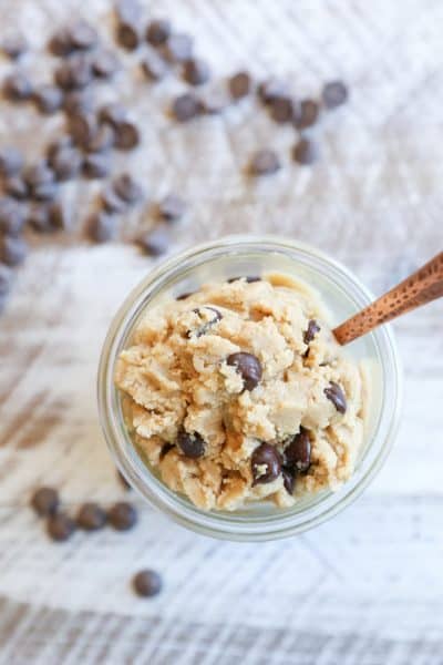 Paleo Chocolate Chip Edible Cookie Dough - The Roasted Root