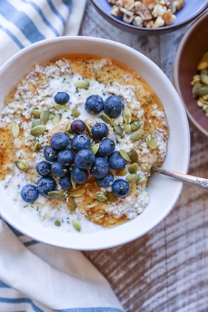 Oatmeal with Nuts and Seeds