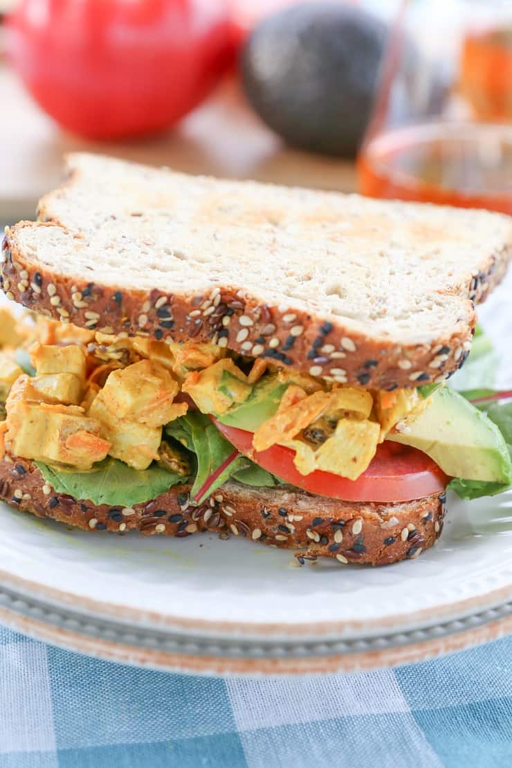 Curried Chicken Salad Sandwiches - The Roasted Root
