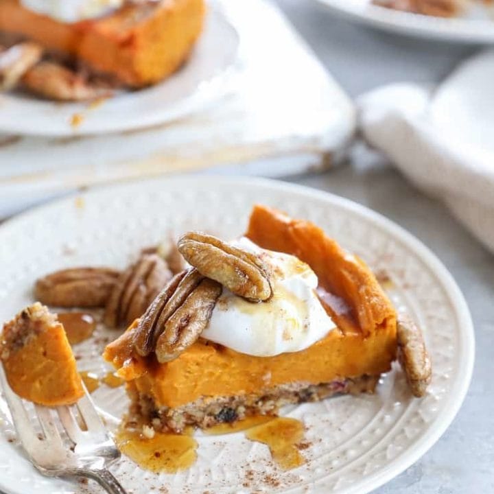 Vegan Bourbon-Orange Sweet Potato Pie - The Roasted Root