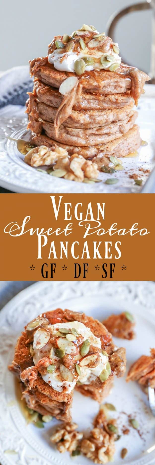 Vegan Sweet Potato Pancakes - The Roasted Root