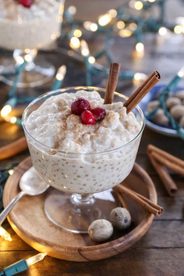 Eggnog Tapioca Pudding (Paleo) - a refined sugar-free, dairy-free dessert that is rich and decadent for the holidays