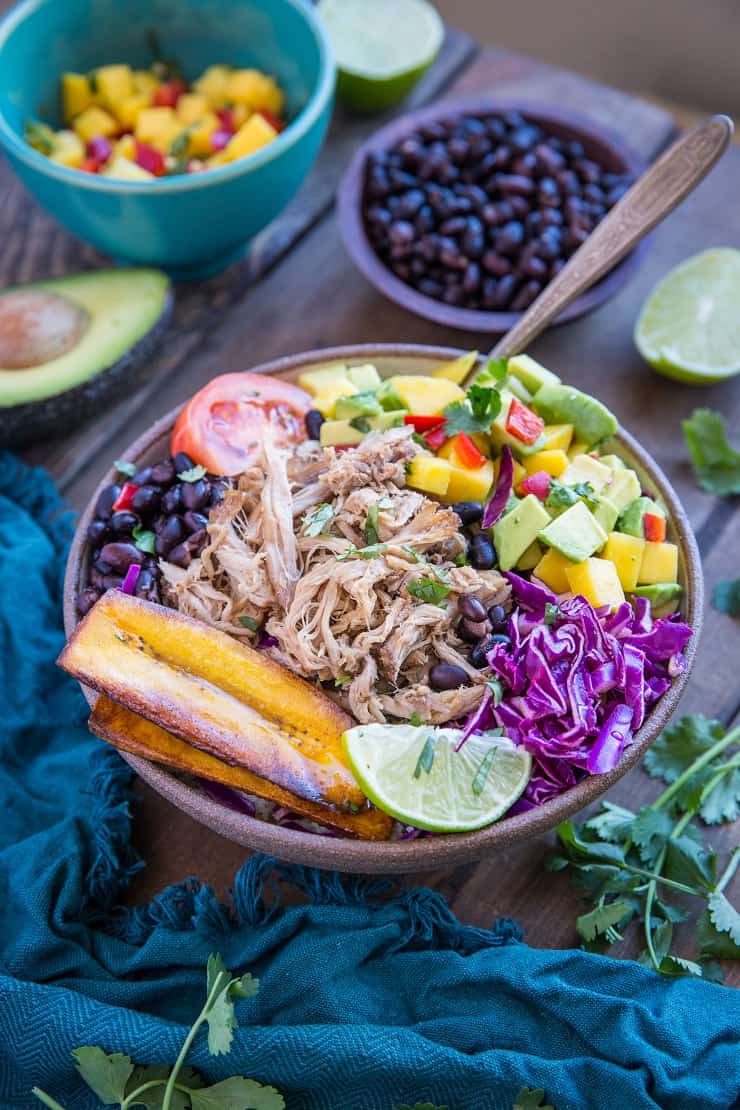 15 minute Hawaiian Chicken Salad Bowl - Simple Roots