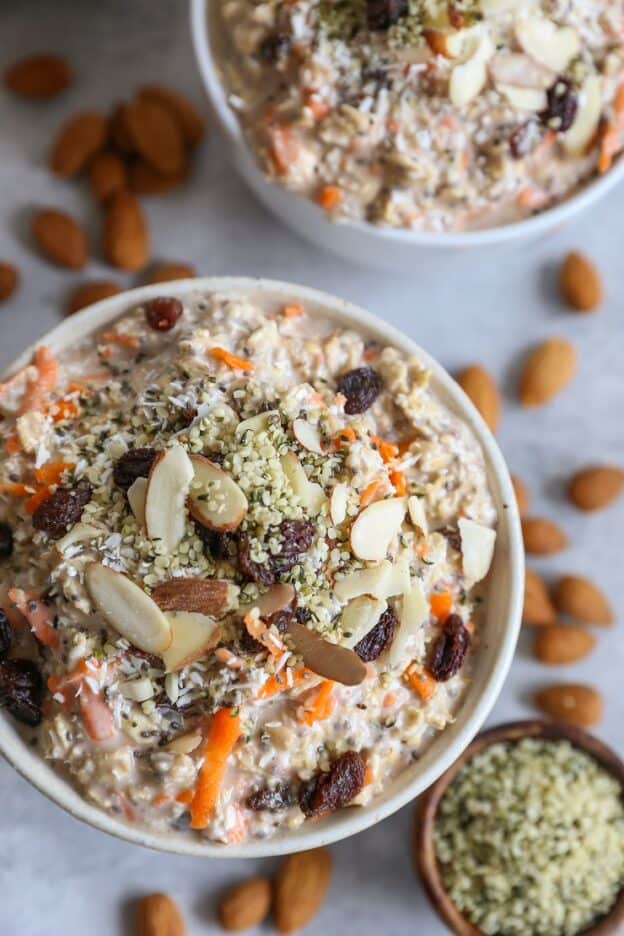 Carrot Cake Overnight Oats - The Roasted Root