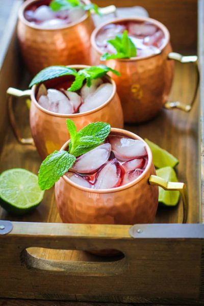 Strawberry Moscow Mules - The Roasted Root