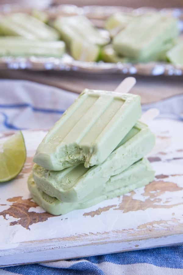 Easy 5-Ingredient Vegan Key Lime Popsicles with a keto option. This easy dairy-free and paleo popsicle recipe only requires a few basic ingredients