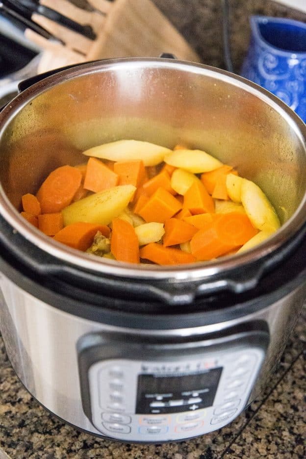 Instant Pot Turmeric Chicken and Root Vegetables - The Roasted Root