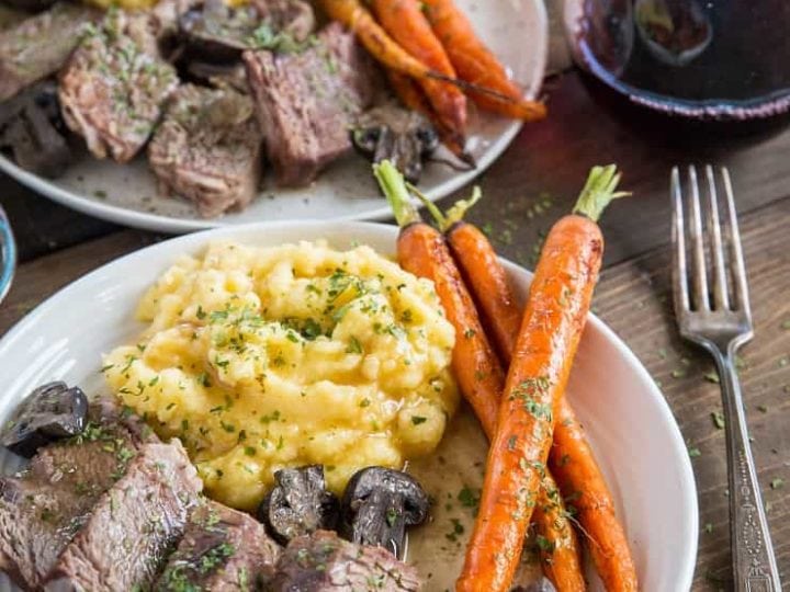 Slow Cooker Bison Roast With Mashed Rutabaga The Roasted Root