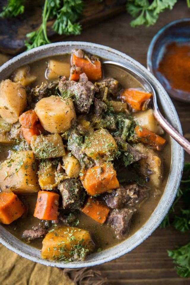Instant Pot Beef Stew (Paleo, AIP) - The Roasted Root