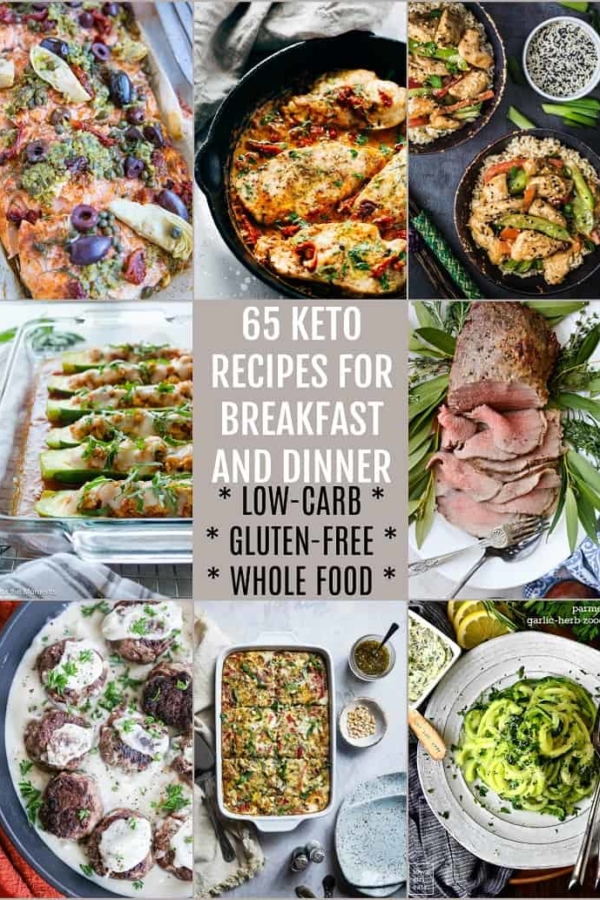 65 Keto Recipes for Breakfast and Dinner | TheRoastedRoot.net #lowcarb #glutenfree