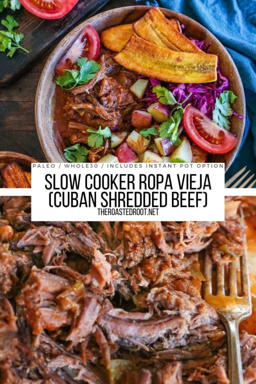 Slow Cooker Ropa Vieja (Cuban Shredded Beef) - w/ Instant Pot Option ...