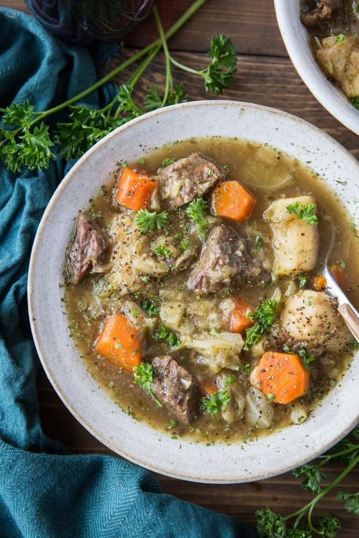 Instant Pot Paleo Irish Beef Stew - The Roasted Root