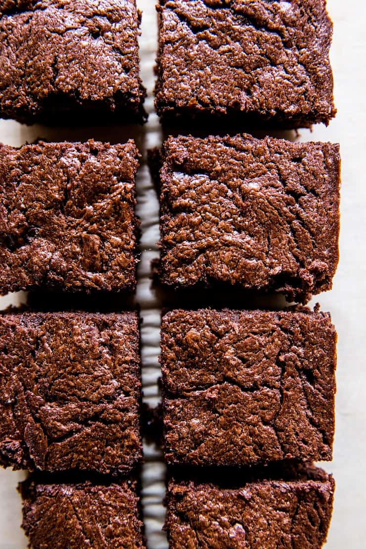 Fudgy Keto Brownies (with Vegan Option) - The Roasted Root