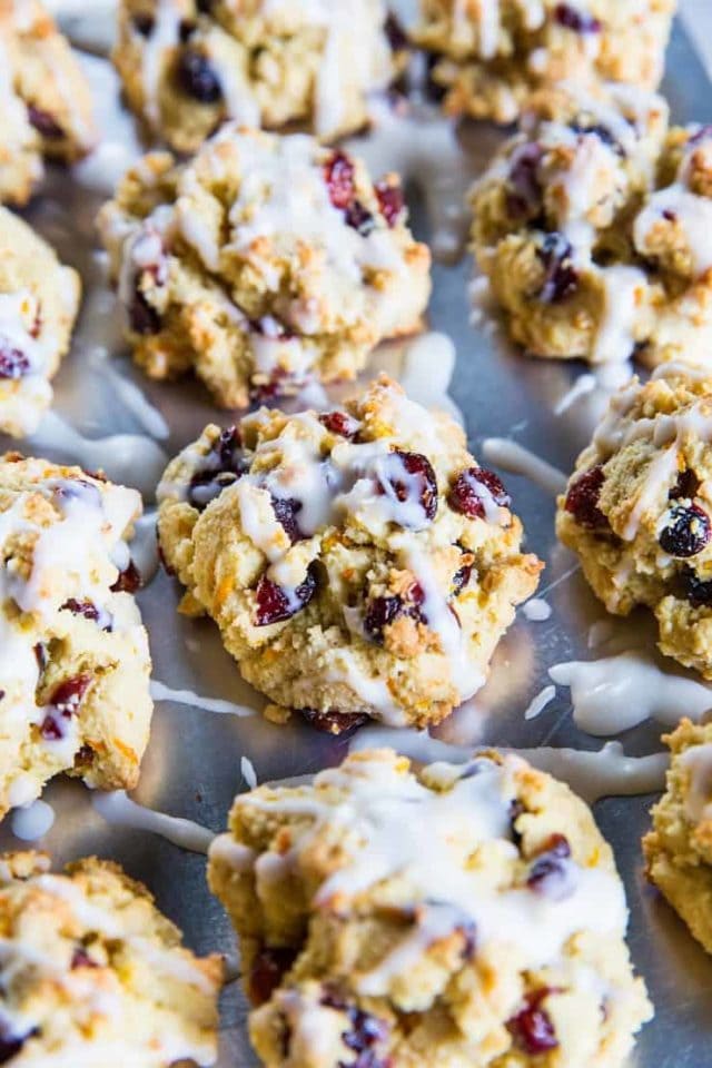 Paleo Cranberry Orange Vegan Scones - The Roasted Root