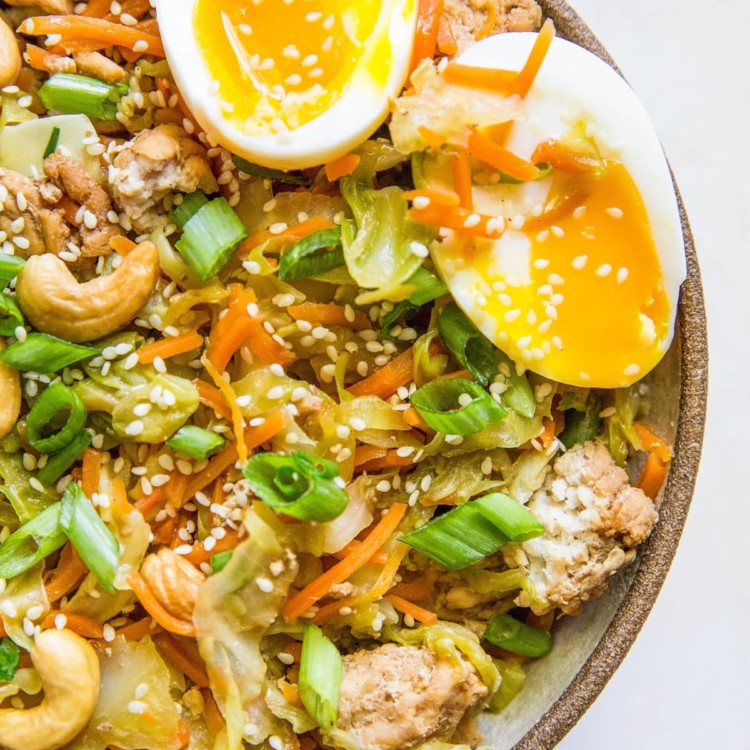 Ground Turkey Egg Roll in a Bowl - The Roasted Root