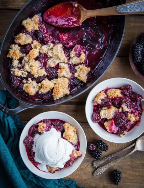 Paleo Blackberry Cobbler (Vegan) - The Roasted Root