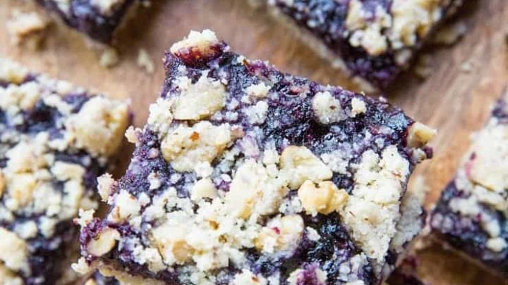 Paleo Blueberry Crumb Bars The Roasted Root