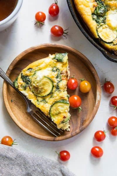 Spinach Frittata with Zucchini, Sun-Dried Tomatoes, and Goat Cheese ...