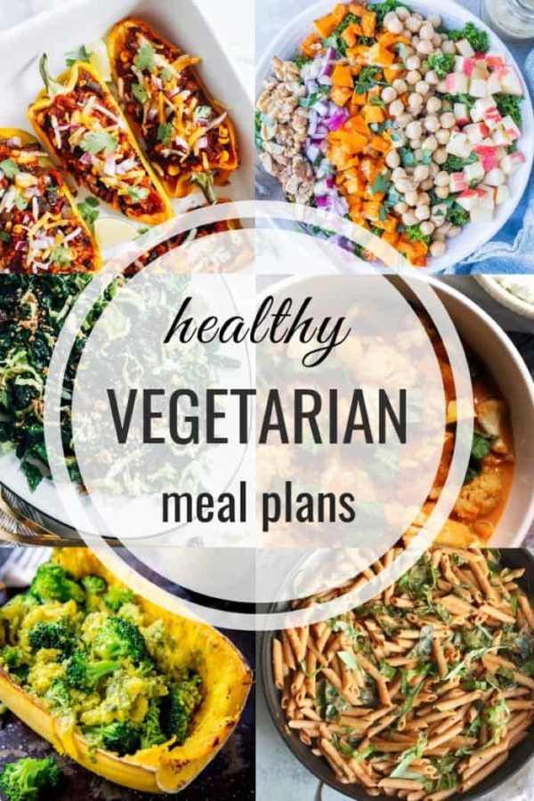 Healthy vegetarian meal plan