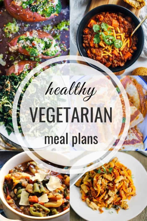 Healthy vegetarian meal plan for fall and winter