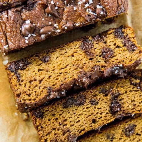 Chocolate Chip Paleo Pumpkin Bread - The Roasted Root