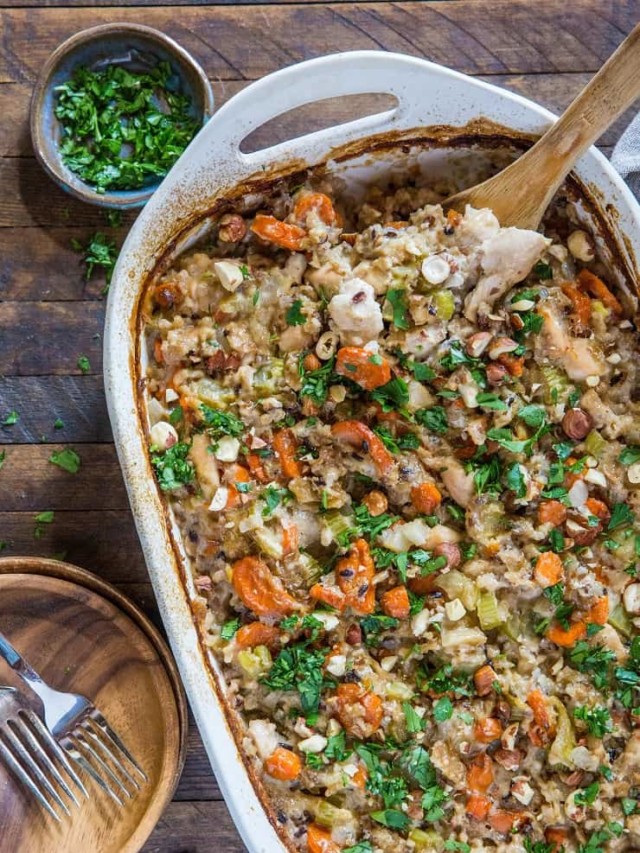 WILD RICE CHICKEN CASSEROLE STORY - The Roasted Root