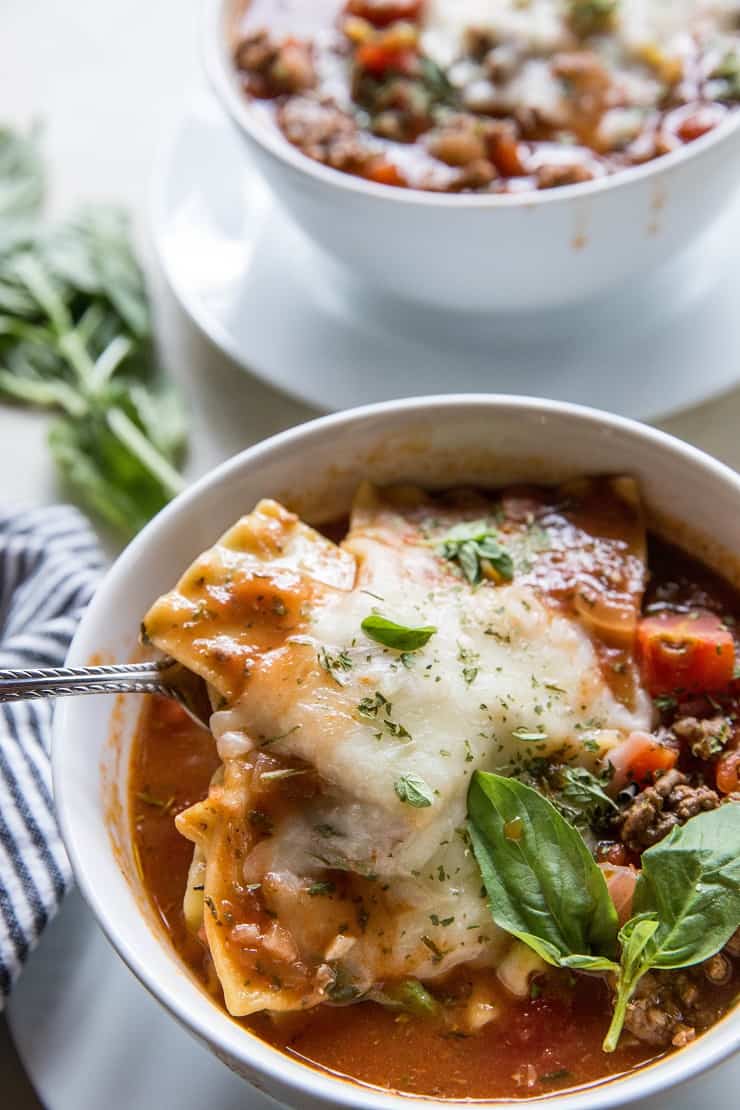 Instant Pot Lasagna Soup - The Roasted Root