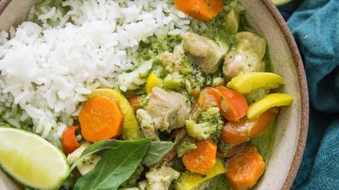 Green chicken curry online pressure cooker