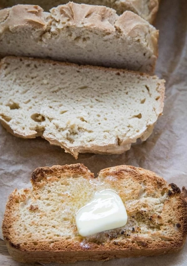 Easy Gluten-Free Sandwich Bread Recipe that requires only one type of flour! This goof-proof GF bread recipe is comforting and delicious.